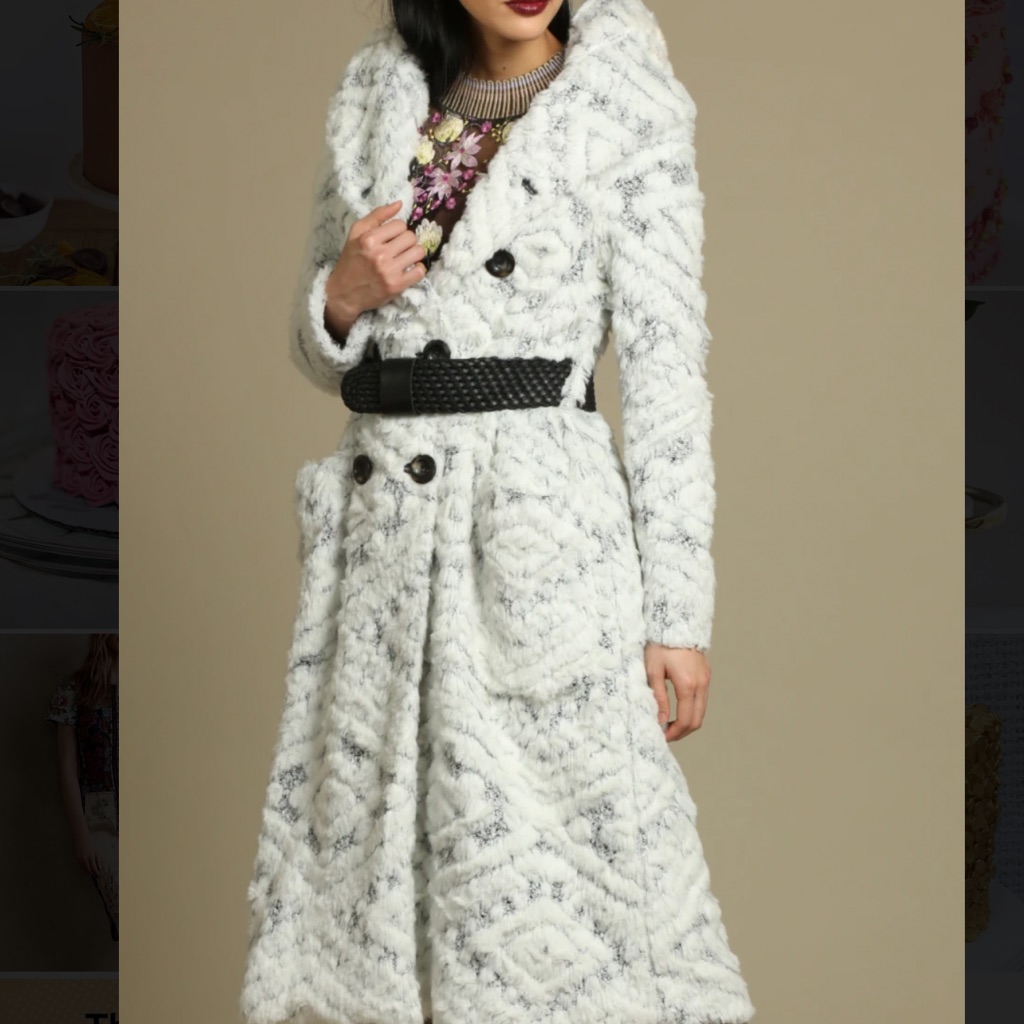 New Byron Lars Coat/ Lace Lining